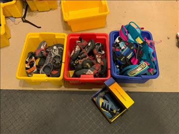 Klätterskor med tillbehör